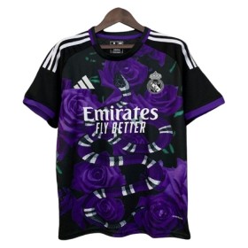 Real Madrid x Rose Special Purple Version Fodboldtrøjer 2024-25 Kort ærmer
